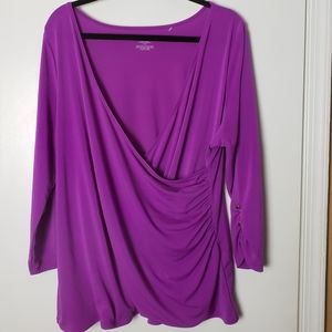 Faux wrap blouse sz.18/20